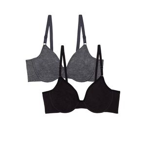 Fruit of the loom womens cotton stretch extreme comfort bra, 2pack